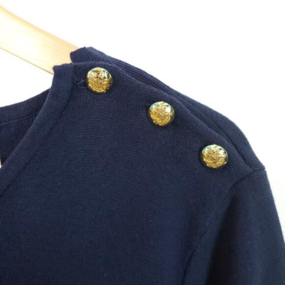 LAUREN RALPH LAUREN Navy Midi Dress Size 2X - Picture 3 of 4